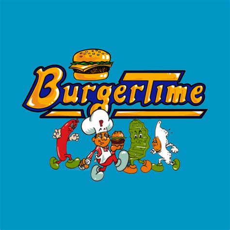 Burger Time Characters - Burger Time Logo - Mug | TeePublic