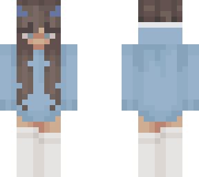 cute blue girl | Minecraft Skin