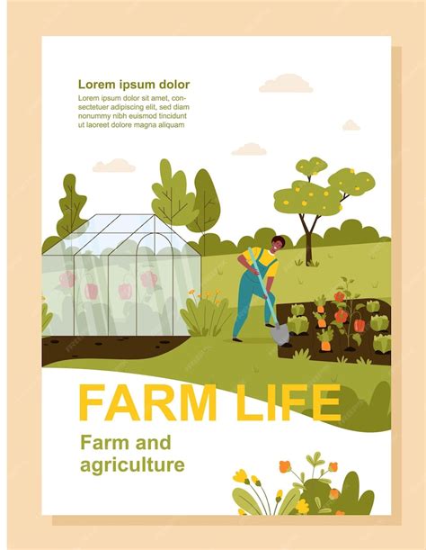 Premium Vector | Farm banner concept