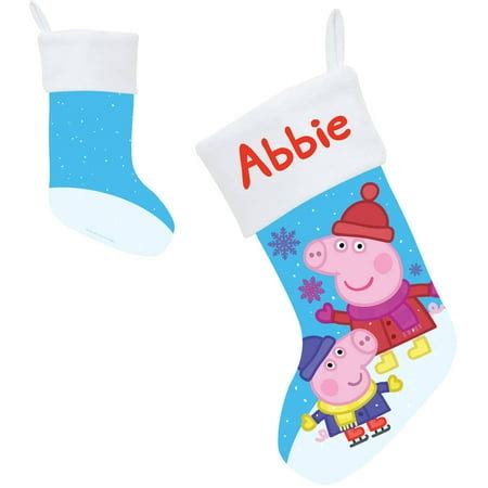 Personalized Stocking - Peppa Pig Christmas - Walmart.com