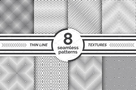 Modern linear seamless patterns | Graphic Patterns ~ Creative Market