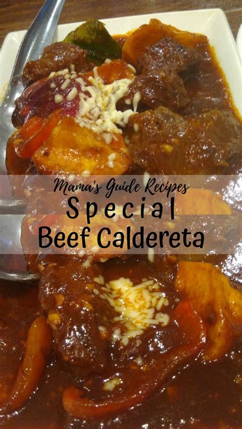 beef caldereta recipe without liver spread - Mama's Guide Recipes