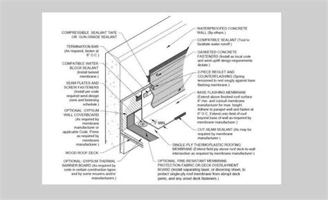 Waterproofing Detail: Concrete Parapet & High-Wall Flashing | 2017-02 ...