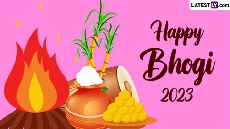 Happy Bhogi 2023 Images & Greetings: Share Bhogi Panduga Subhakankshalu WhatsApp Messages, GIFs ...