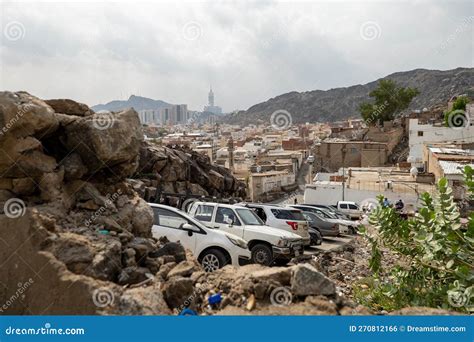 The Mecca City Skyline from Mountains Stock Photo - Image of arab, holy ...