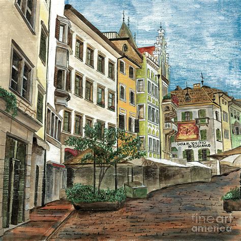 Italian Village 1 Painting by Debbie DeWitt