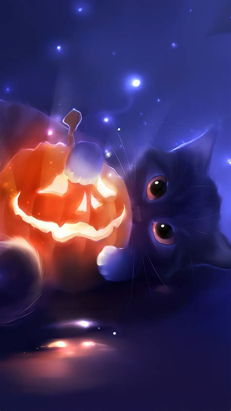 Halloween Cute Cat Wallpaper