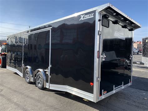 Enclosed Car Hauler Trailer 8.5’x24′ Tapered V-Nose Black Ramp High Country Aluminum | Ron's Toy ...