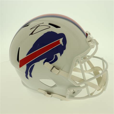 Stefon Diggs Signed Bills Full-Size Speed Helmet (Beckett) | Pristine ...