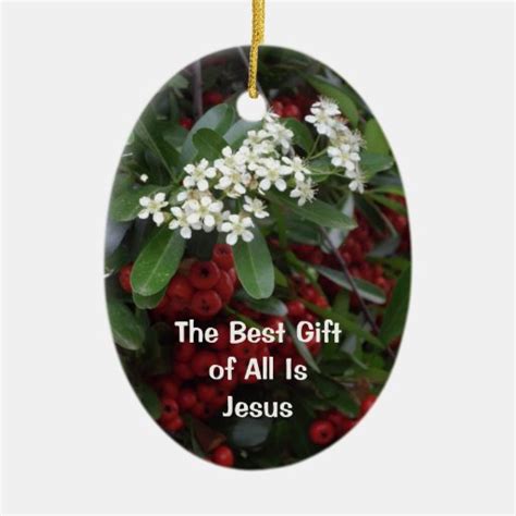 Christian Christmas Ornament - The Best Gift | Zazzle