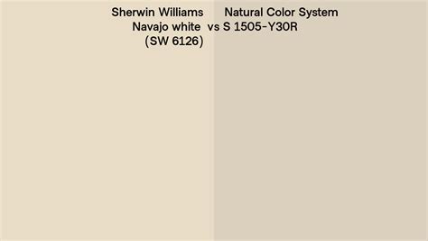 Sherwin Williams Navajo white (SW 6126) vs Natural Color System S 1505 ...