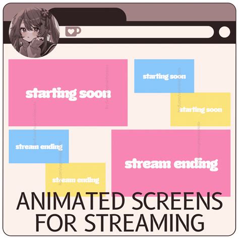 Animated Screens for Streaming (Starting Soon, Be Right Back, and Stream Ending ...