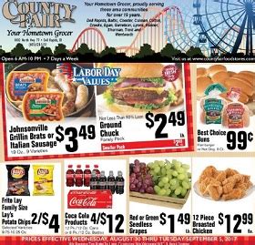 County Fair Food Stores Weekly Ad Sale