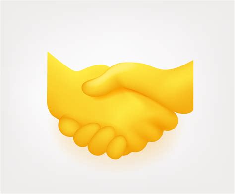 Men shaking hands vector emoji isolated on white background 2236207 ...