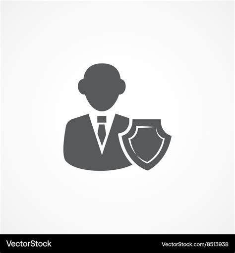 Insurance agent icon Royalty Free Vector Image