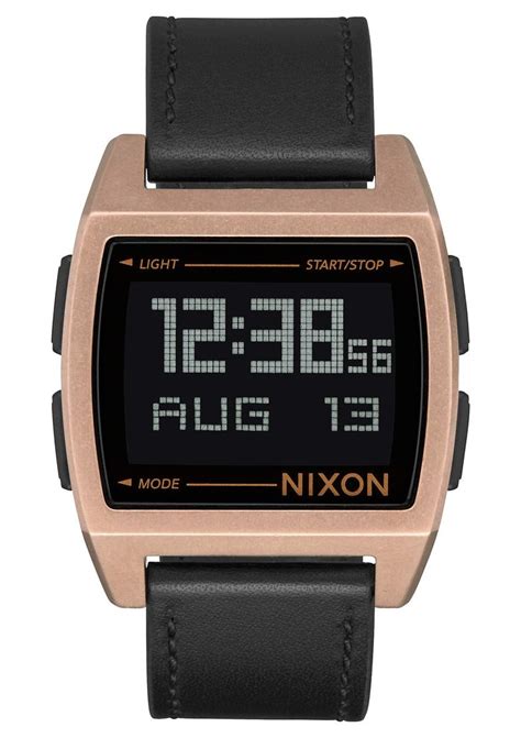 Nixon Unisex Digital Watch with Leather Strap A1181-872-00 | Leather ...