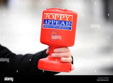 Collecting for the Royal British Legion Poppy Appeal Stock Photo - Alamy