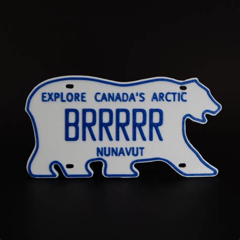 Replica Nunavut License Plate – YGK3D