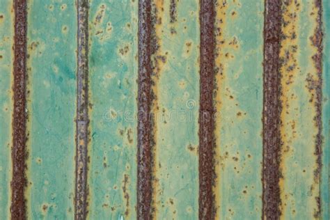 Pattern of Rust on the Green Wall Metal Sheet Texture Background Stock Photo - Image of color ...