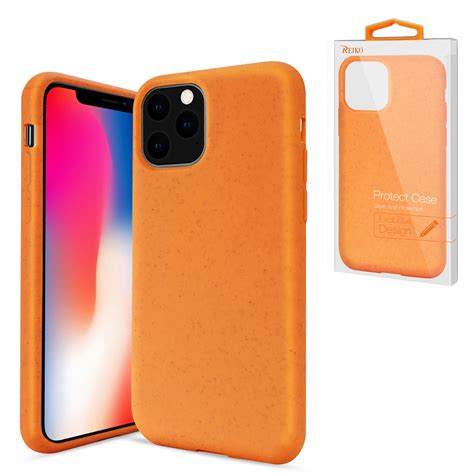 Apple Iphone 11 Pro Max Wheat Bran Silicone Phone Case In Orange ...