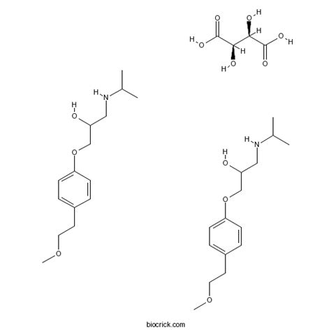 Metoprolol Tartrate | CAS:56392-17-7 | β1-adrenergic blocking agent | High Purity | Manufacturer ...