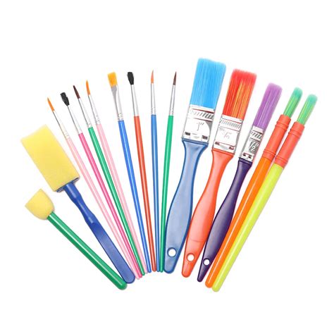 6/15pcs Colorful Kids Paint Brush Set Artist Drawing Watercolour ...