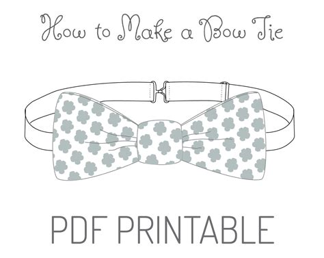 Bow Tie Sewing Pattern Bow Tie Sewing Instructions Etsy - figswoodfiredbistro.com