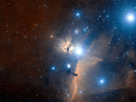 Picture of the Day - Orion’s Belt and the Flame Nebula | International Space Fellowship