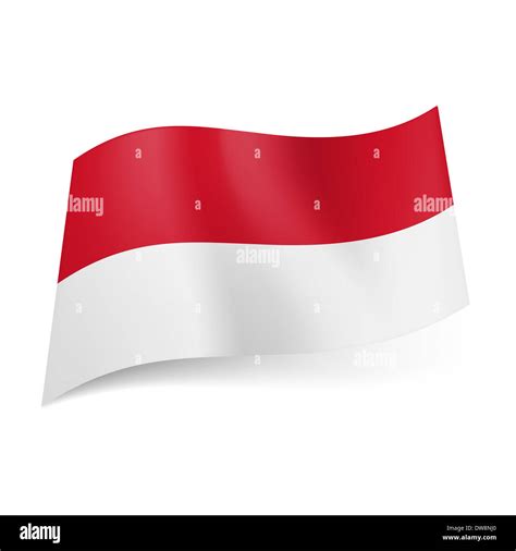 National flag of Monaco: red and white horizontal stripes Stock Photo ...