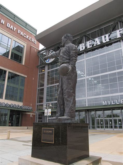 Statue of Curly Lambeau, Lambeau Field, Green Bay, Wiscons… | Flickr