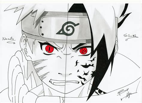 Naruto Vs Sasuke Drawings Face | Hot Sex Picture