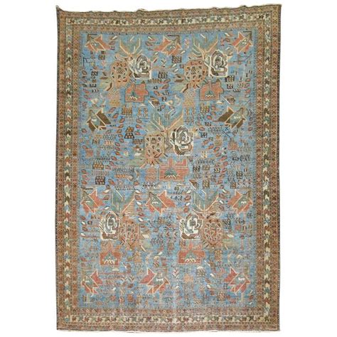 Light Blue Antique Persian Rug at 1stDibs | light blue oriental rug ...