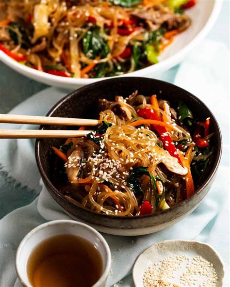 Japchae – Korean noodles - Food Crazies