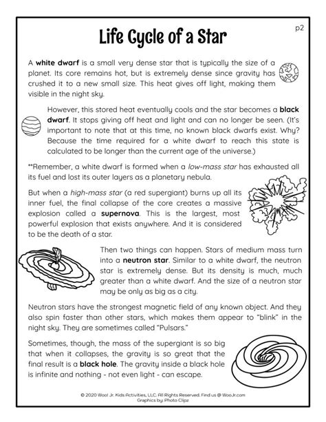 Life Cycle of a Star Lesson | Woo! Jr. Kids Activities : Children's ...