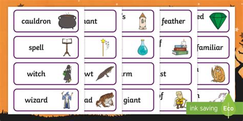 Magic Word Cards | Magic Word List | Twinkl Vocabulary