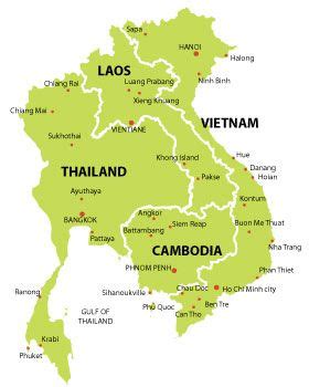 Map Of Vietnam And Thailand - Hiking In Map