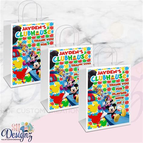 Mickey Mouse Clubhouse Gift Bags Mickey Mouse Party Mickey - Etsy | Mickey mouse clubhouse ...