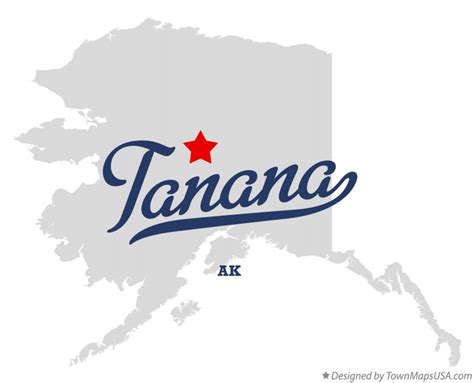 Map of Tanana, AK, Alaska