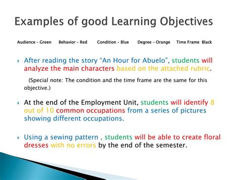 PPT - WRITING LEARNING OBJECTIVES PowerPoint Presentation, free download - ID:3756262