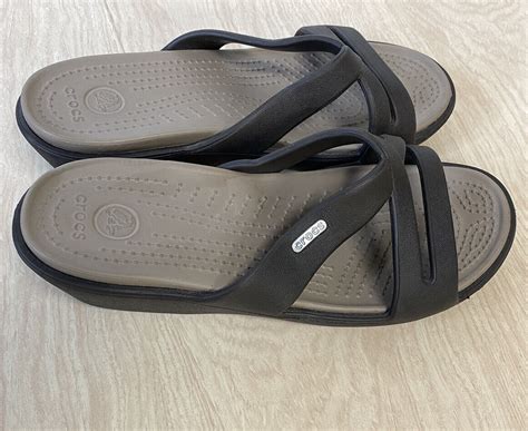 Crocs Sandals Women's Patricia Slide II Brown Size 7 … - Gem