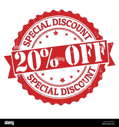 Special discount 20% off stamp Stock Vector Image & Art - Alamy