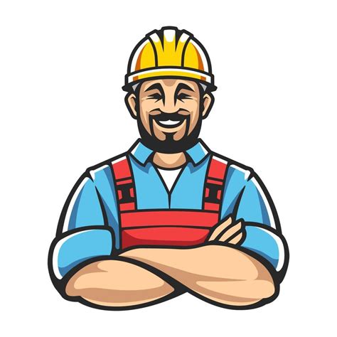 Builder Vector Character 2003950 Vector Art at Vecteezy