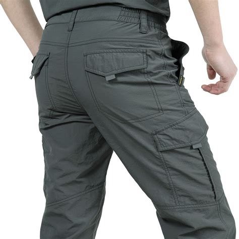 Men's Military Style Cargo Pants Men Summer Waterproof Breathable Male ...