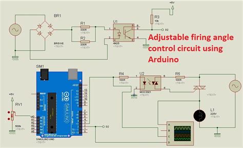 adjustable firing angle control of thyristor using arduino