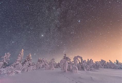 amazing winter night sky photo | One Big Photo