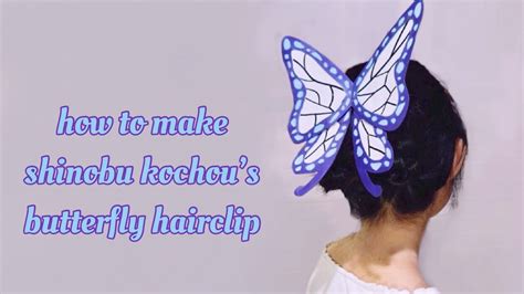 diy shinobu hairclip 🦋 - YouTube