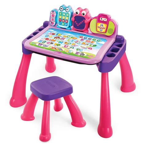 Touch & Learn Activity Desk™ Deluxe Pink | Preschool Learning | VTech ...