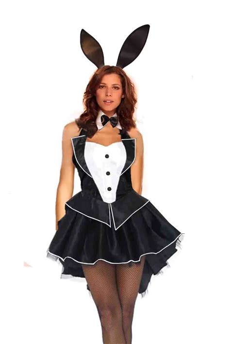 Woman Sexy Bunny Girl Rabbit Cosplay Lingerie Costume Halter Dress ...