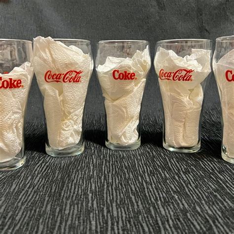 Vintage Coke Glasses - Etsy