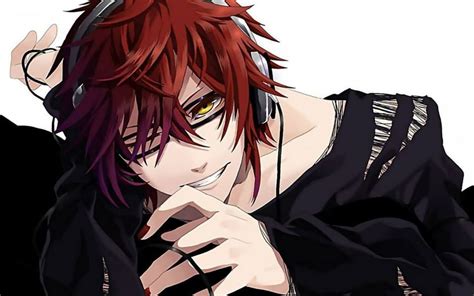 anime boy with red hair and yellow eyes. | Anime and manga | Pinterest | Heart breaks, Anime and Guy